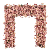 8 ft x 8 ft Roll Up Artificial Silk Flower Backdrop for Arch Stand ARTI_BKDP_ARCH_RS04_8X8_MIX080