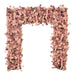 8 ft x 8 ft Roll Up Artificial Silk Flower Backdrop for Arch Stand ARTI_BKDP_ARCH_RS04_8X8_MIX080