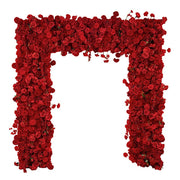 8 ft x 8 ft Roll Up Artificial Silk Flower Backdrop for Arch Stand ARTI_BKDP_ARCH_RS04_8X8_MIXRED