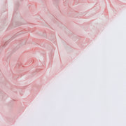 8 ft x 8 ft Satin Rosette Backdrop Curtain Photo Booth Decorations