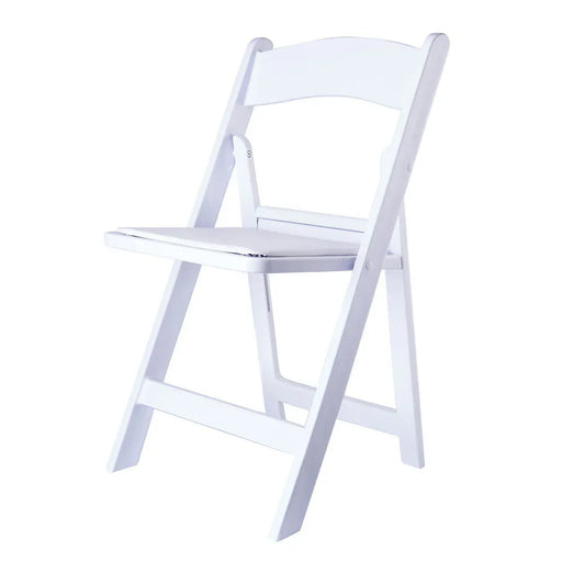 8 pack 31" tall Resin Folding Chair with Vinyl Padded Seat - White FURN_FOLD01_WHT_PK8