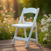 8 pack 31" tall Resin Folding Chair with Vinyl Padded Seat - White FURN_FOLD01_WHT_PK8