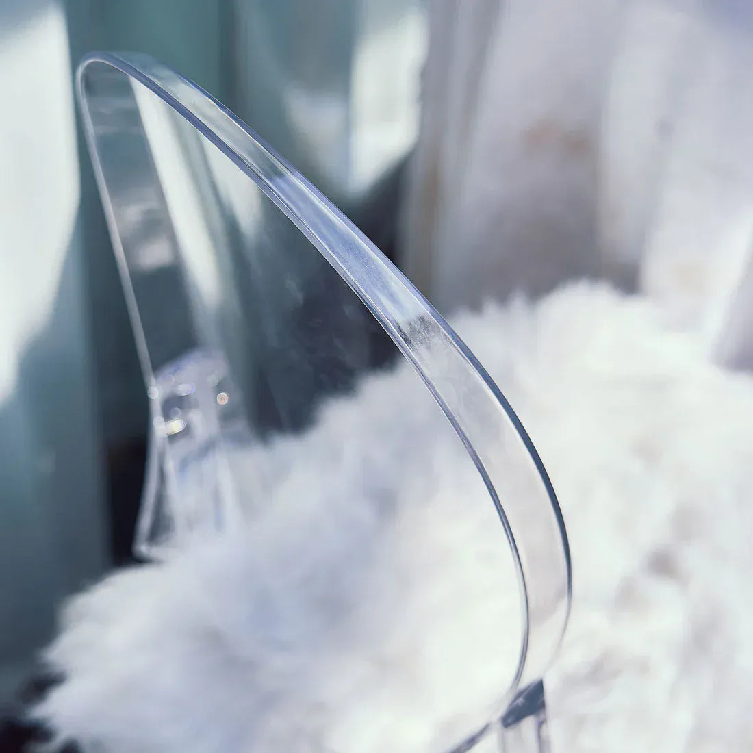 8 pack 36" tall Acrylic Banquet Ghost Chairs with Oval Back - Clear FURN_BANQ02_CLR_PK8