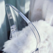 8 pack 36" tall Acrylic Banquet Ghost Chairs with Oval Back - Clear FURN_BANQ02_CLR_PK8