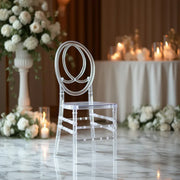 8 pack Stackable Transparent Acrylic Chiavari Chair Armless with Oval Back - Clear FURN_CHIV03_CLR_PK8