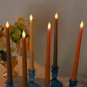 8 pcs 11" tall LED Mixed Flameless Taper Candles Lights