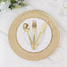 8 pcs 12" Round Gold Rim Glass Charger Plates