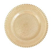 8 pcs 12" Round Gold Rim Glass Charger Plates CHRG_4239_MGD