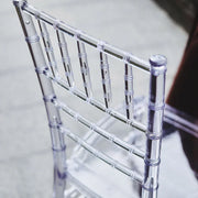 8 pcs 36" tall Transparent Acrylic Dining Chairs - Clear FURN_CHIV02_CLR_PK8