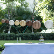 8 pcs Assorted Size 6 in 8 in 10 in 14 in Large Hanging Paper Lanterns