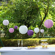 8 pcs Assorted Size 6 in 8 in 10 in 14 in Large Hanging Paper Lanterns