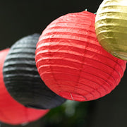 8 pcs Assorted Size 6 in 8 in 10 in 14 in Large Hanging Paper Lanterns