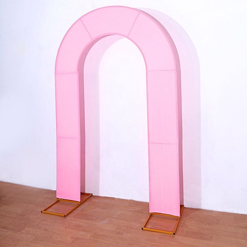 8ft Fitted Spandex Open Arch Double Sided Backdrop Stand Cover