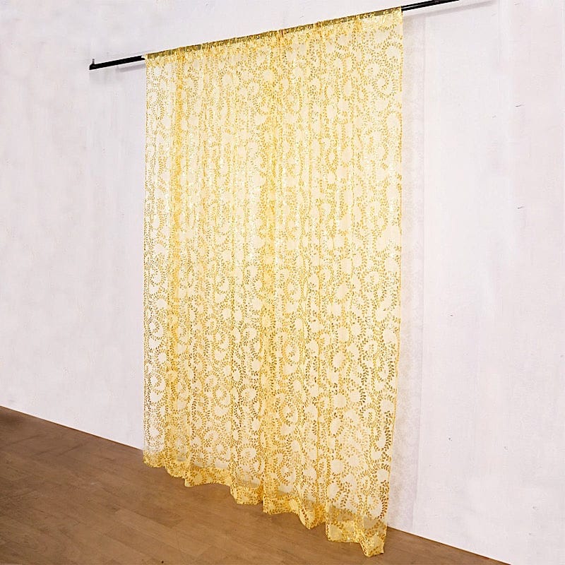 8ft x 8ft Embroider Sequin Backdrop Curtain