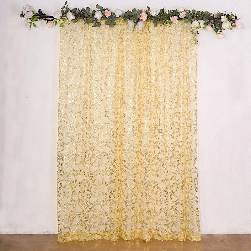 8ft x 8ft Embroider Sequin Backdrop Curtain