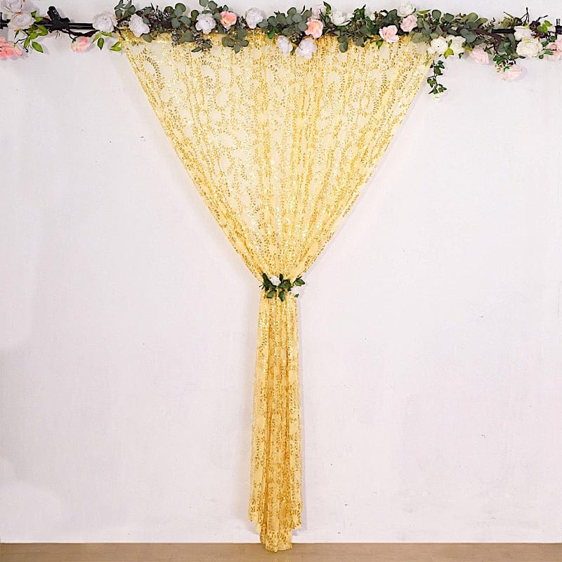 8ft x 8ft Embroider Sequin Backdrop Curtain