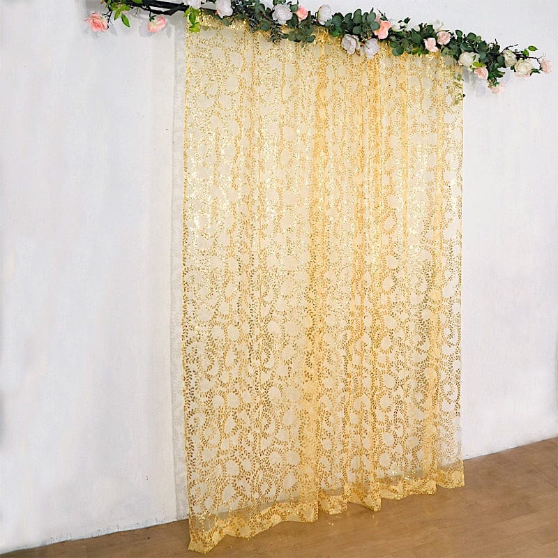 8ft x 8ft Embroider Sequin Backdrop Curtain