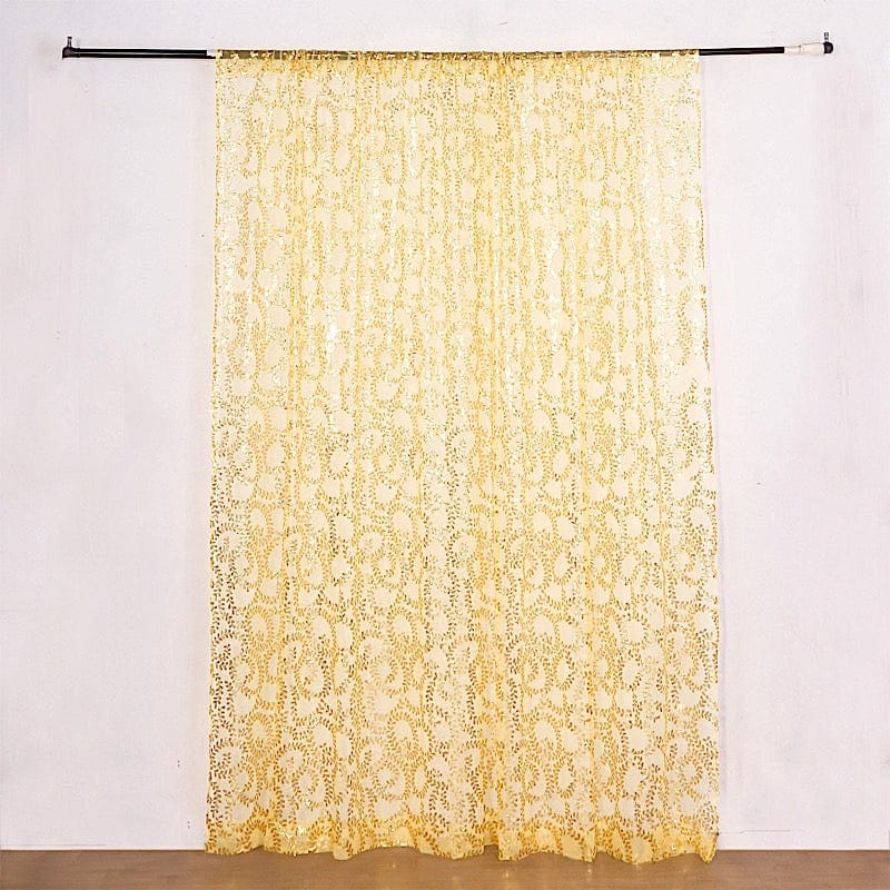 8ft x 8ft Embroider Sequin Backdrop Curtain