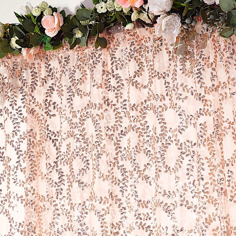 8ft x 8ft Embroider Sequin Backdrop Curtain