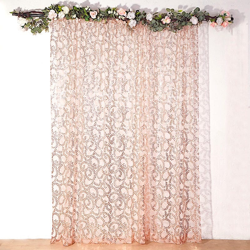 8ft x 8ft Embroider Sequin Backdrop Curtain