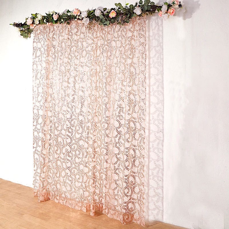 8ft x 8ft Embroider Sequin Backdrop Curtain