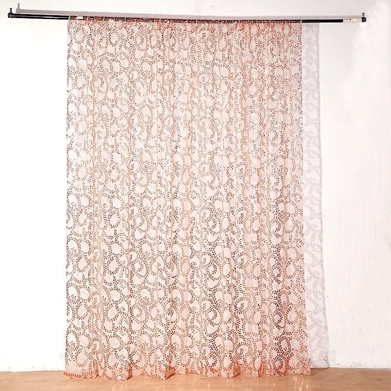 8ft x 8ft Embroider Sequin Backdrop Curtain