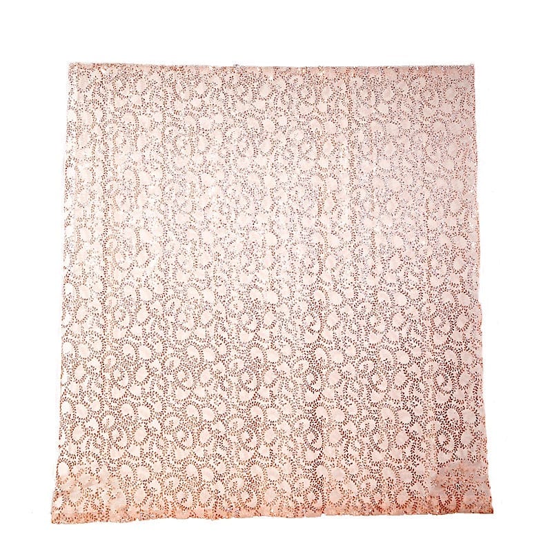 8ft x 8ft Embroider Sequin Backdrop Curtain BKDP_02_FLOR_8X8_054