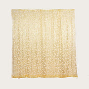 8ft x 8ft Embroider Sequin Backdrop Curtain BKDP_02_FLOR_8X8_GOLD