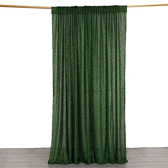 8ft x 8ft Fringe Shag Polyester Photo Backdrop Curtain BKDP_STR02_8X8_GRN