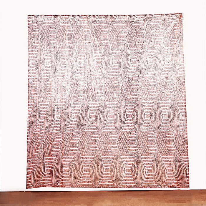 8ft x 8ft Geometric Sequin Photo Backdrop Curtain Drape Panel