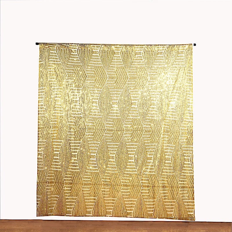 8ft x 8ft Geometric Sequin Photo Backdrop Curtain Drape Panel