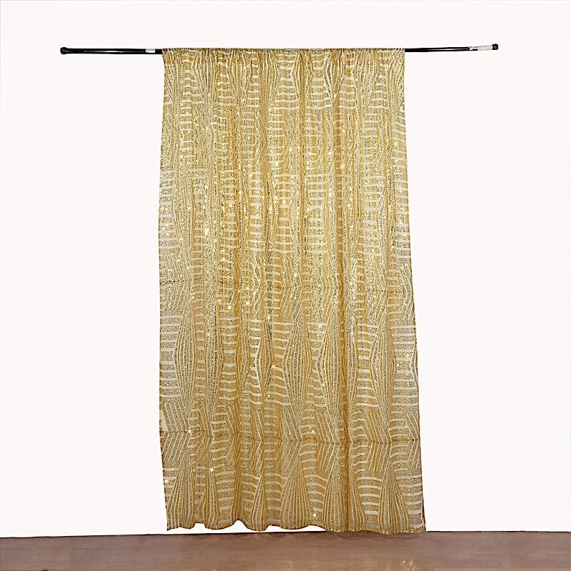 8ft x 8ft Geometric Sequin Photo Backdrop Curtain Drape Panel