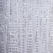 8ft x 8ft Geometric Sequin Photo Backdrop Curtain Drape Panel