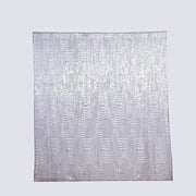8ft x 8ft Geometric Sequin Photo Backdrop Curtain Drape Panel BKDP_02G_8X8_SILV