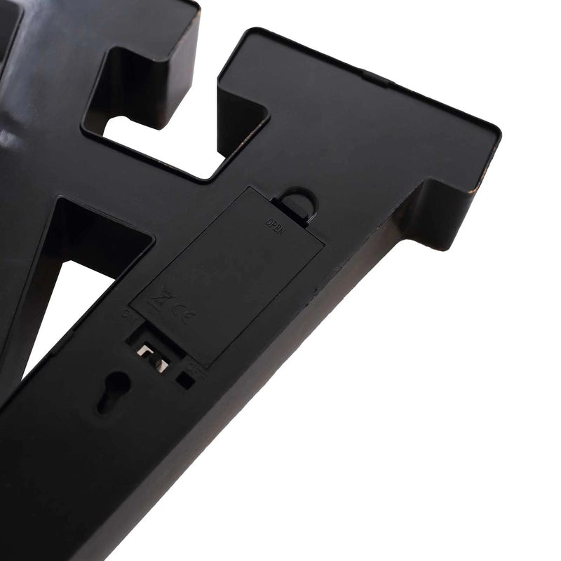 9" Lighted Plastic Marquee Antique Black Light Up Letter