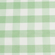 90" Checkered Gingham Polyester Round Tablecloth