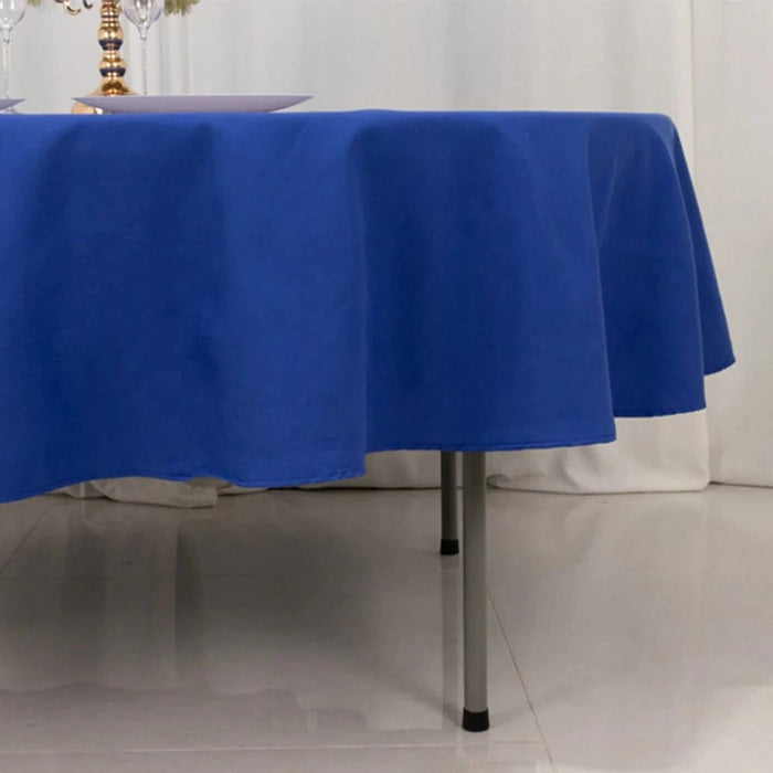 90" Cotton Blend Round Tablecloth for Daily and Formal Use