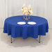 90" Cotton Blend Round Tablecloth for Daily and Formal Use