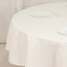 90" Cotton Blend Round Tablecloth for Daily and Formal Use