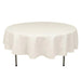 90" Cotton Blend Round Tablecloth for Daily and Formal Use