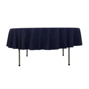 90" Cotton Blend Round Tablecloth for Daily and Formal Use