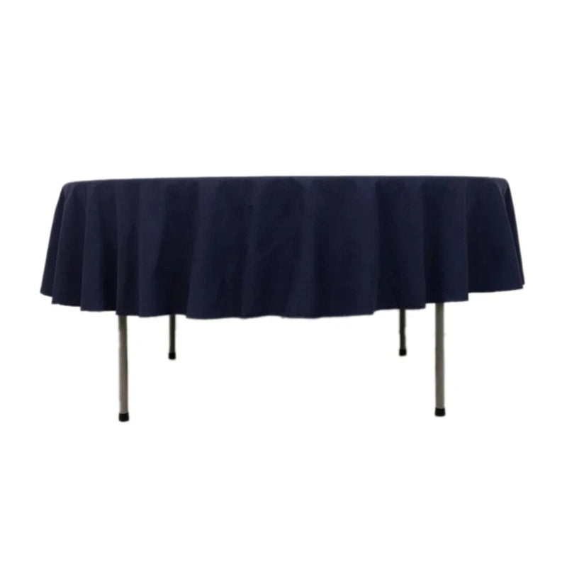 90" Cotton Blend Round Tablecloth for Daily and Formal Use