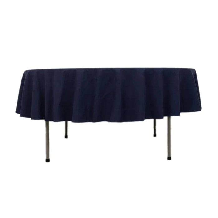 90" Cotton Blend Round Tablecloth for Daily and Formal Use