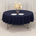 90" Cotton Blend Round Tablecloth for Daily and Formal Use