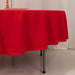 90" Cotton Blend Round Tablecloth for Daily and Formal Use