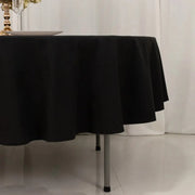 90" Cotton Blend Round Tablecloth for Daily and Formal Use