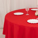 90" Cotton Blend Round Tablecloth for Daily and Formal Use