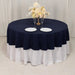 90" Cotton Blend Round Tablecloth for Daily and Formal Use