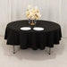 90" Cotton Blend Round Tablecloth for Daily and Formal Use