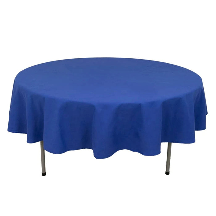 90" Cotton Blend Round Tablecloth for Daily and Formal Use